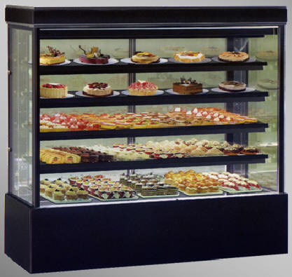 Kinco C5-120FB Refrigerated Showcase with Front and Rear Sliding Doors